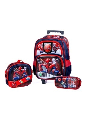 Spiderman Set Trolley Bag with Accessory 3 in 1