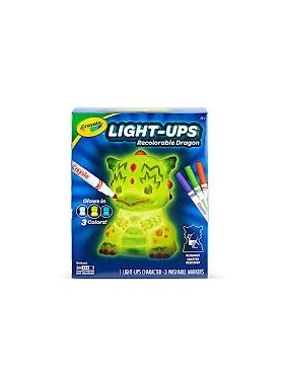 Crayola Light Ups Dragon, Reusable Holiday Craft, Light Up Toy, Indoor Holiday Decor, Toys for Kids