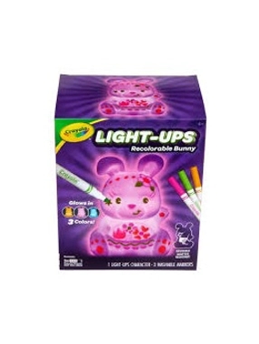 Crayola Light Up Toy Bunny, Reusable Coloring Toy, Spring Crafts & Decor, Bunny Toy for Kids