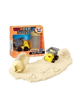 Wonder Factory "Never Dry Sand" Construction Trucks 3+