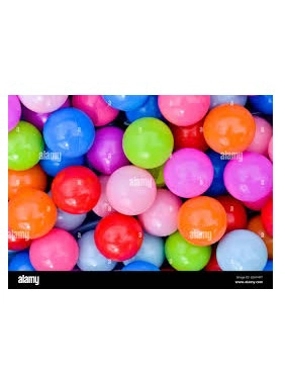 A colorful tent ball