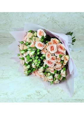 Pink Baby Rose Hand Bouquet 2