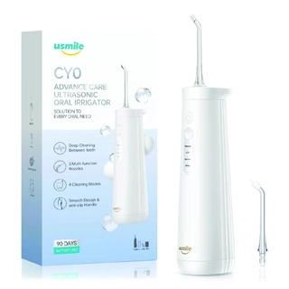 USMILE ADVANCE CARE ULTRASONIC ORAL IRRIGATOR CY0 - WHITE