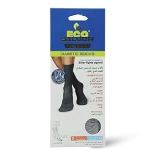 ECO SILVER DIABETIC SOCKS BLACK 35 - 38