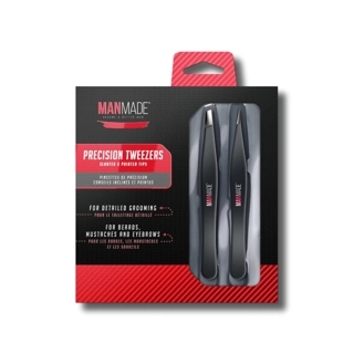 MANMADE PRECISION TWEZEERS 2 PCS