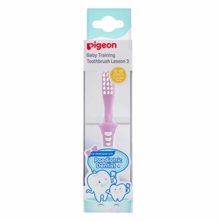 PIGONE BABY TRAINING TOOTHBRUSH LESSON 3 -PINK