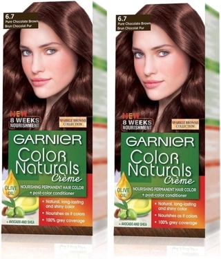 GARNIER COLOR NATURALS 6.7PURE CHOCOLATE BROWN