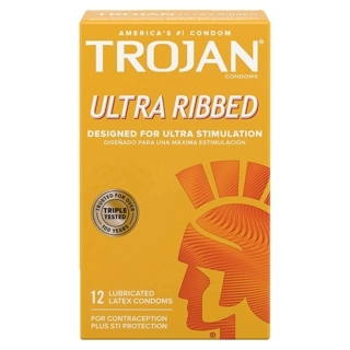 ULTRA RIBBED CONDOMS 12 LATEX