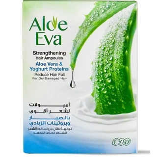 ALOE EVA HAIR AMPOULES WITH ALOE VERA & YOGHURT REDUCE HAIR FAIL15 ML