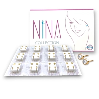 NINA GOLD CRYSTAL BIRTHSTONES REGULAR