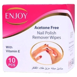 ENJOY ACETONE WIPES 10 PCS