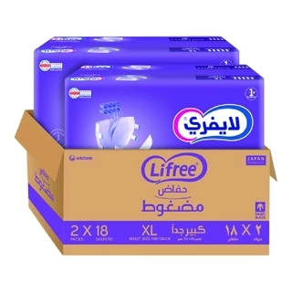 LIFREE TAPE EXTRA SUPER ABSORBENCY X LARGE- 18 PCSX2 PACKS