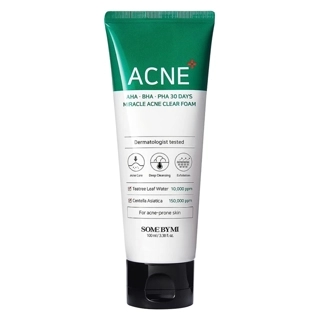SBM AHA-BHA-PHA 30DAYS MIRACLE ACNE CLEAR FOAM 100ML