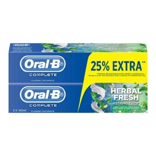 ORAL B T.P CMPLT.MW+WHIT.100ML TWIN
