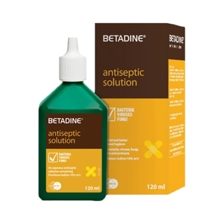 BETADINE ANTISEPTIC SOLUTION 120ML