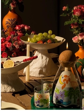 Beige Decor with Bowl from Naqaa
