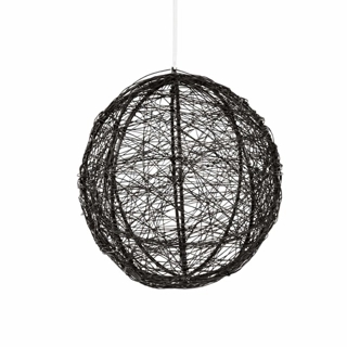 Large Size Hanging Decorations Metal Ball Black from Azha