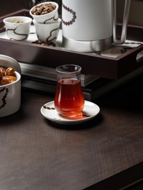 Tea Cups Set with Beads Pattern from Tila