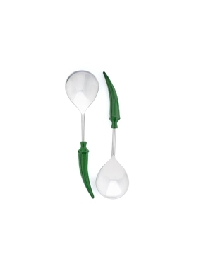 Stainless Steel Serving Spoons Set of 2 from Naqaa