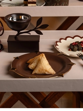 Brown Star Side Plate from Malath