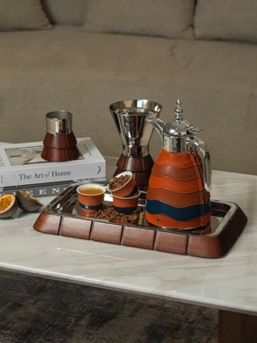 Rectangular Serving Tray 43×23 cm Stainless Steel from Palmora