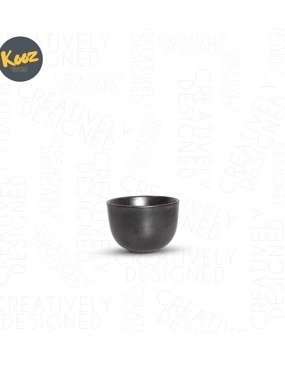 All black ceramic mug