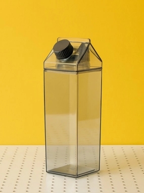 1 Liter Coffee Container, Black and Transparent