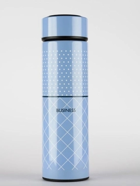 Dot blue thermal cup