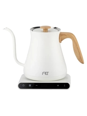 FILT 800ml kettle with wooden handle White