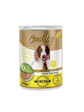 Cuddy Wet Dog Food with Chicken Pieces 400g