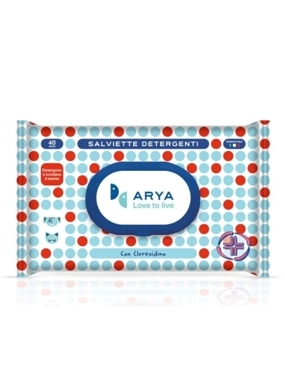 Arya Wipes Wet Wipes for Cats and Dogs with Chlorhexidine 40pcs