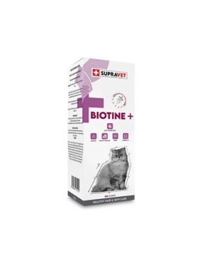 Supravit Biotin Plus Liquid Food Supplement for Skin and Coat Support for Cats 100ml
