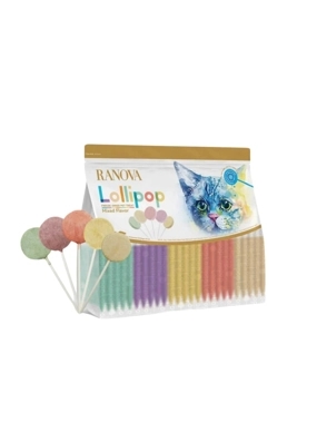 Ranova Lollipop Cat Treats – Assorted Flavors (35g - 25 pieces)
