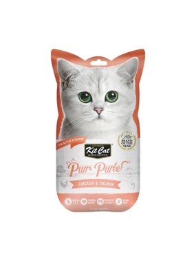 Kit cat offer Creamy Cat Treats with Chicken and Salmon (1+4 x 15g)