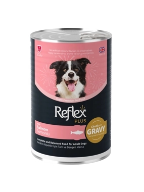 Reflex Plus Wet Dog Food Salmon Chunks in Gravy 400g