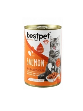 Best Pet Wet Food for Sterilized Cats – Salmon in Gravy (400g)