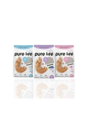 Pure Life Cat Litter Natural Bentonite High Clumping (Multiple Scents - 10L)
