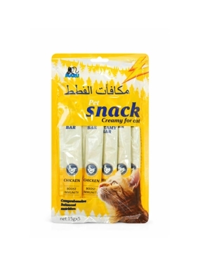 Maru Creamy Cat Treats with Chicken to Support Immunity (15g x 5)