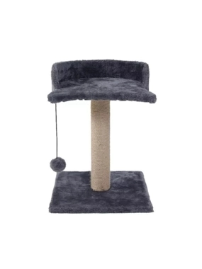Soft fur cat seat and scratcher with ball (in multiple colors)