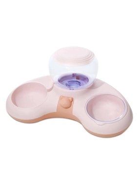 Dual automatic pet food and water dispenser (multiple colors)