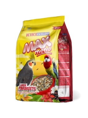 Kiki food for cockatiels and large parakeets, a mixture of seeds and grains, 1kg