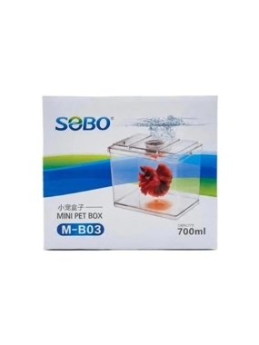SOBO M-B03 Small tank for ornamental fish and aquatic turtles with 700ml lighting