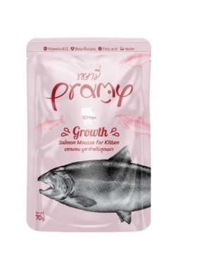 Pramy growing wet food for chicks, salmon mousse 70g