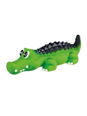 Trixie is a rubber crocodile toy for dogs