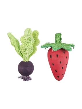 Trixie Fruit Shaped Wooden Chew Toy Set for Rodents and Rabbits