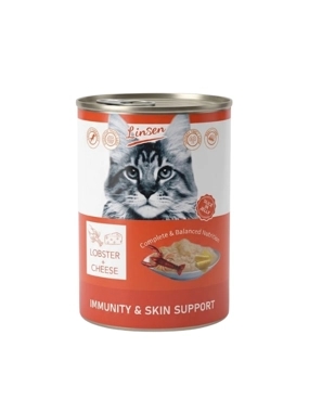Linsen Wet Cat Food – Lobster and Cheese Slices in Jelly 375g
