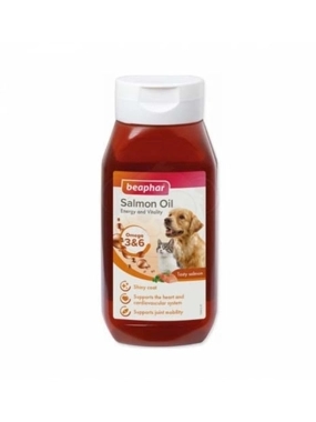Beaphar Salmon Oil for Cats and Dogs Energy Boosting Supplement 430ml