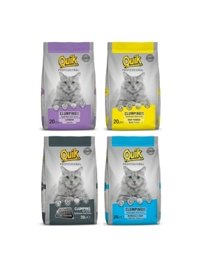 Quick Cat Litter Natural Bentonite (Multiple Scents - 20 Liters)