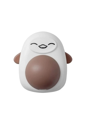 A cat toy in the shape of a penguin with a catnip ball inside (in multiple colors)
