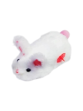 Interactive cat toy, plush rabbit with moving mechanism (in multiple colors)